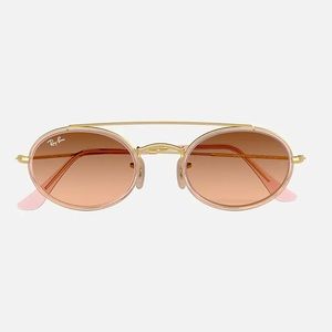 RAY-BAN Oval Double Bridge Sunglasses